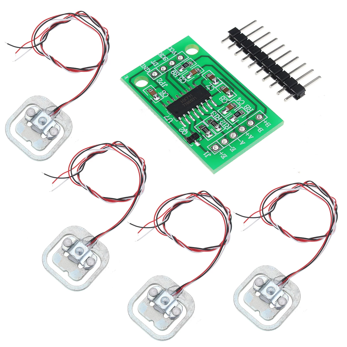 4Pcs 50KG Human Scale Load Cell Weight Sensors + HX711 Module
